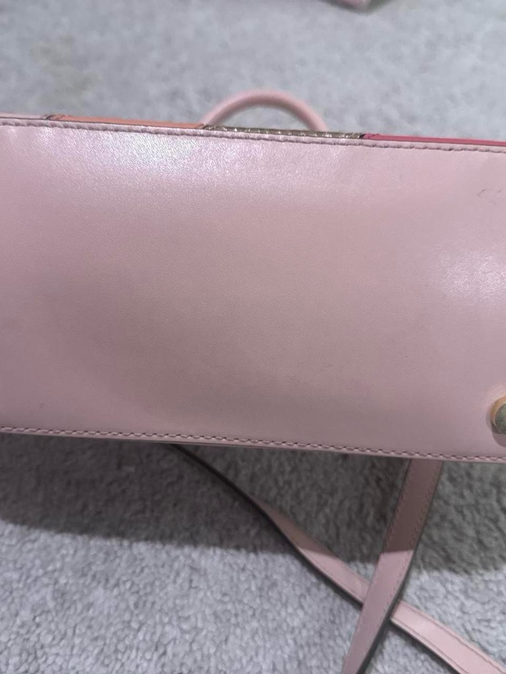 Michael Kors Pink and Gold Striped Shoulder Bag - Picture 6 of 9